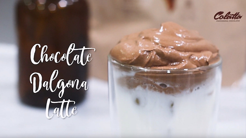 Chocolate Dalgona Latte with Colatta Drinking Chocolate