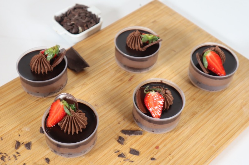 Mini Brownies in Cup Version