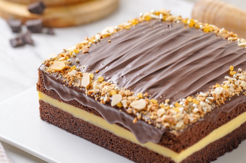 Chocolate Layered Cheese Cake 