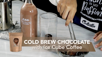 Cold Brew Chocolate with Ice Cube Coffee