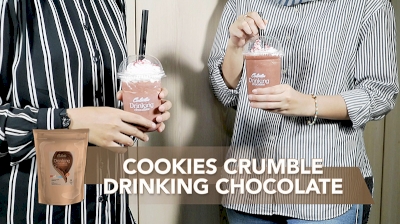 Cookies Crumble Drinking Chocolate with Colatta Drinking Chocolate