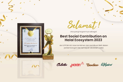 Gandum Mas Kencana Raih Best Social Contribution on Halal Ecosystem 