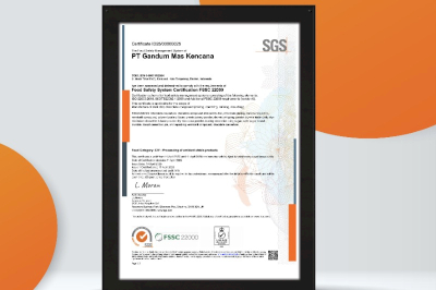 PT Gandum Mas Kencana Earns FSSC 22000 Version 6 Certification as a Commitment to Food Safety