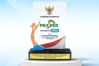 PT Gandum Mas Kencana Receives Blue PROPER Award 2023/2024 from the Governor of Banten