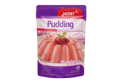 Haan Pudding Mix Strawberry Pouch